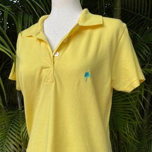Lilly Pulitzer polo top size large yellow